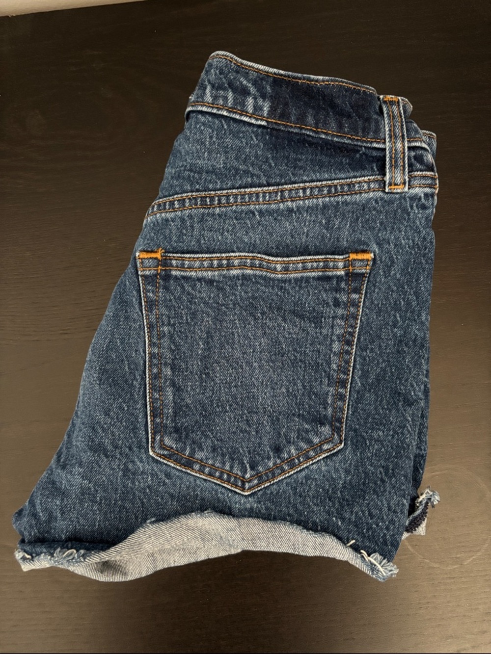 Abercrombie & Fitch Dark Blue Denim Jean Shorts